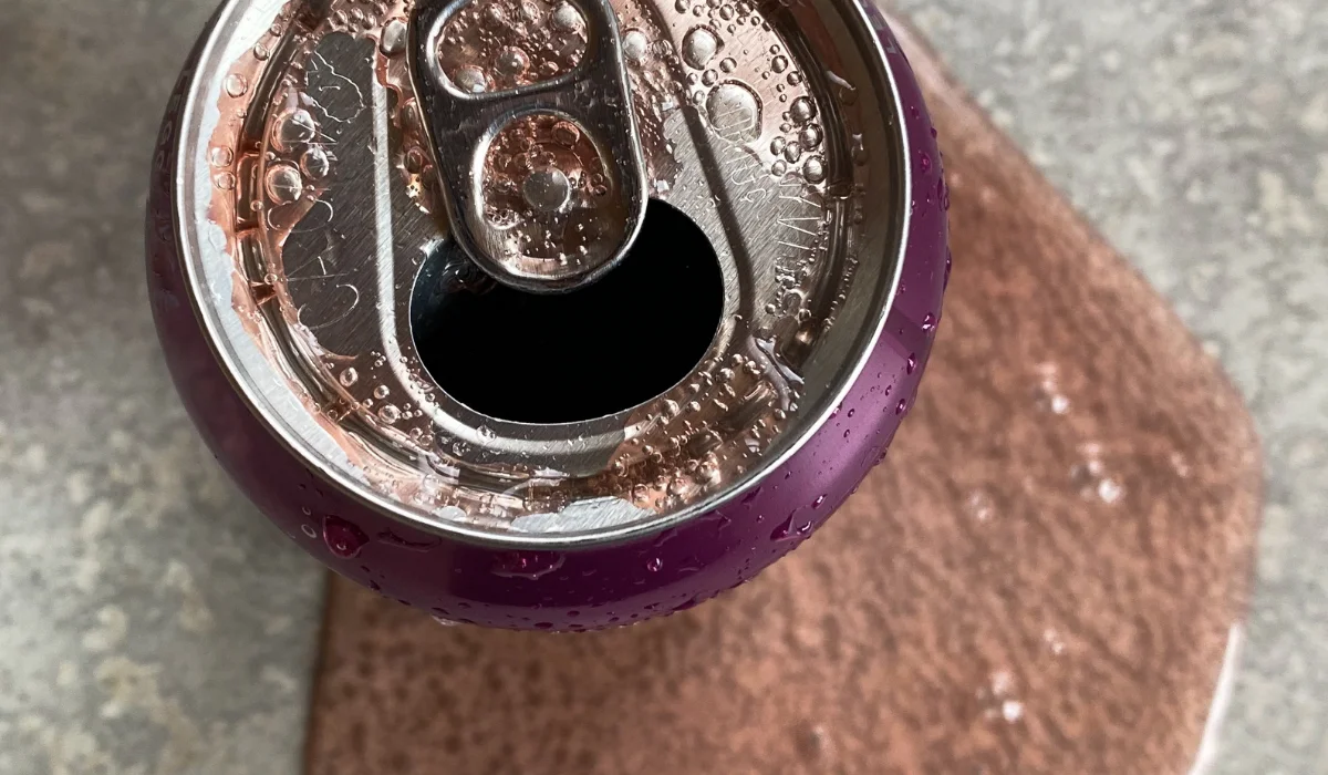 spilled soda