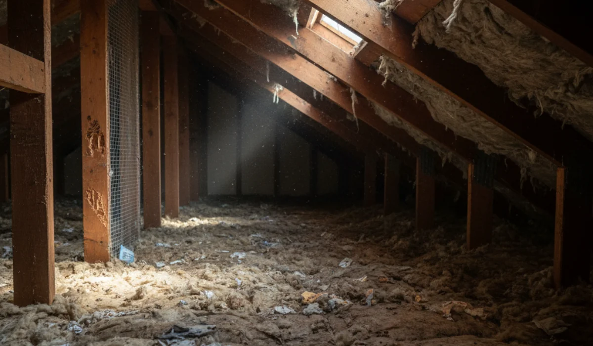 Rodent Soiled Insulation