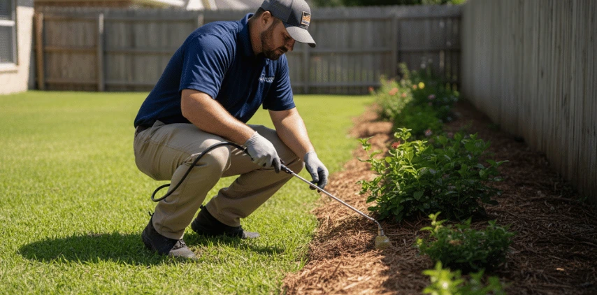 Preventive yellow jacket control